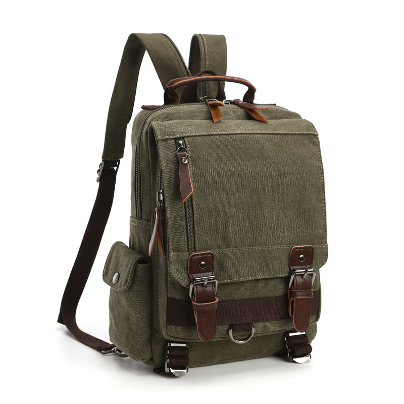 Small Canvas Backpack Double Shoulder