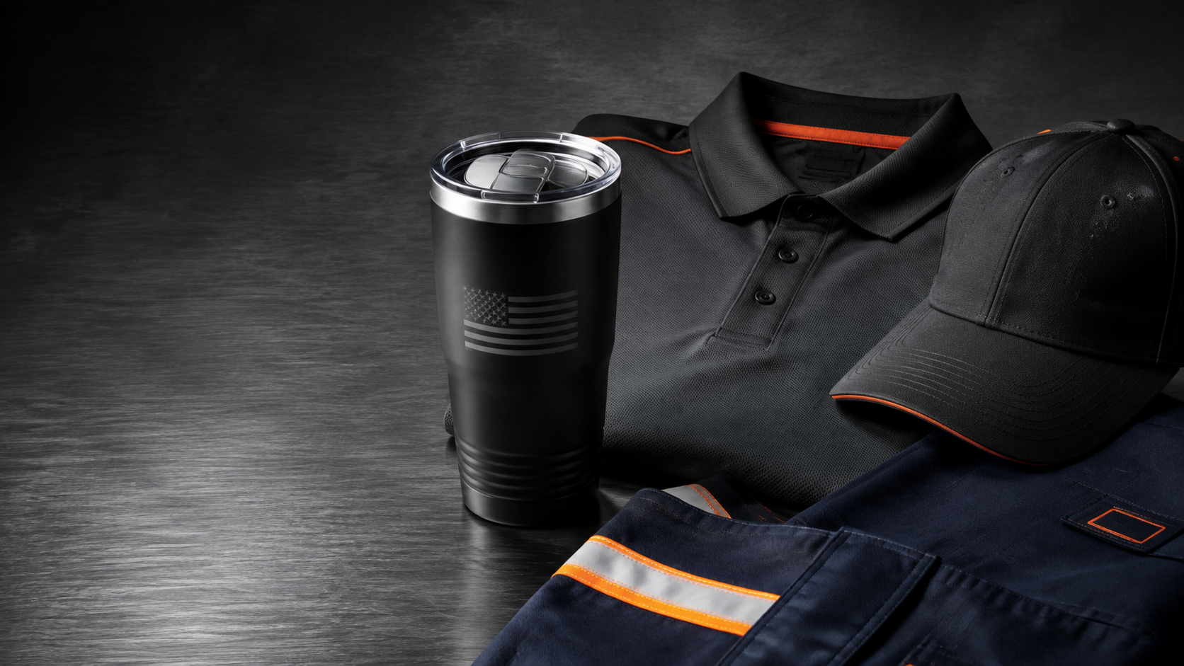 Custom apparel, drinkware, headwear and industrial workwear